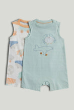 
                        
                          Load image into Gallery viewer, Mothercare 2 Pack Animal Rompers
                        
                      