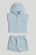 
                        
                          Load image into Gallery viewer, Mothercare Striped T-Shirt and Shorts Outfit
                        
                      