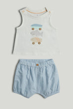 
                        
                          Load image into Gallery viewer, Mothercare Shark Top and Shorts Outfit
                        
                      