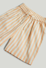 
                        
                          Load image into Gallery viewer, Mothercare Orange Striped Shirt and Shorts Outfit
                        
                      