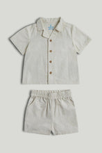 
                        
                          Load image into Gallery viewer, Mothercare Beige Shirt and Shorts Outfit
                        
                      