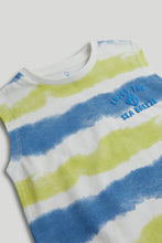 
                        
                          Load image into Gallery viewer, Mothercare Summer T-Shirt and Shorts Outfit - Green / Blue
                        
                      