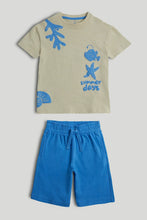 
                        
                          Load image into Gallery viewer, Mothercare Summer Days T-Shirt and Shorts Outfit
                        
                      
