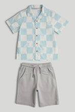 
                        
                          Load image into Gallery viewer, Mothercare Checkerboard Shirt and Shorts Outfit
                        
                      