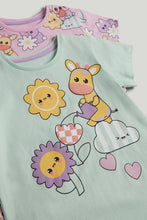 
                        
                          Load image into Gallery viewer, Mothercare 2 Pack Animals Short Pyjamas
                        
                      