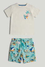 
                        
                          Load image into Gallery viewer, Mothercare Beach Life T-Shirt and Shorts Outfit
                        
                      