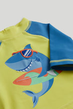 
                        
                          Load image into Gallery viewer, Mothercare Shark UPF50+ Sunsafe Rash Vest
                        
                      