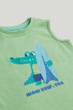 
                        
                          Load image into Gallery viewer, Mothercare Crocodile Vest T-Shirt and Shorts Outfit
                        
                      