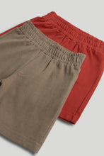 
                        
                          Load image into Gallery viewer, Mothercare 3 Pack Cotton Shorts - Red / Green / Brown
                        
                      