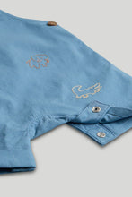 
                        
                          Load image into Gallery viewer, Mothercare Blue Bibshorts, White Bodysuit and Blue Sun Hat Outfit
                        
                      