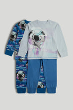 
                        
                          Load image into Gallery viewer, Mothercare 2 Pack Football Pyjamas
                        
                      