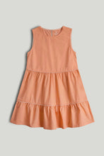 
                        
                          Load image into Gallery viewer, Mothercare Peach Tiered Dress
                        
                      