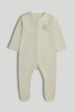 
                        
                          Load image into Gallery viewer, Mothercare 3 Pack Camel Sleepsuits
                        
                      