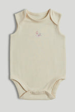 
                        
                          Load image into Gallery viewer, Mothercare 5 Pack Camel Sleeveless Bodysuits
                        
                      