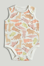 
                        
                          Load image into Gallery viewer, Mothercare 5 Pack Animal Sleeveless Bodysuits
                        
                      