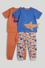 
                        
                          Load image into Gallery viewer, Mothercare 2 Pack Shark Pyjamas
                        
                      