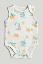 
                        
                          Load image into Gallery viewer, Mothercare 5 Pack Beach Sleeveless Bodysuits
                        
                      