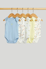 
                        
                          Load image into Gallery viewer, Mothercare 5 Pack Cars Sleeveless Bodysuits
                        
                      