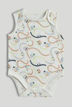 
                        
                          Load image into Gallery viewer, Mothercare 5 Pack Cars Sleeveless Bodysuits
                        
                      