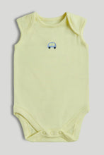 
                        
                          Load image into Gallery viewer, Mothercare 5 Pack Cars Sleeveless Bodysuits
                        
                      