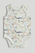 
                        
                          Load image into Gallery viewer, Mothercare 5 Pack Cars Sleeveless Bodysuits
                        
                      