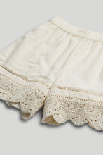 
                        
                          Load image into Gallery viewer, Mothercare Cream Crochet Shorts
                        
                      