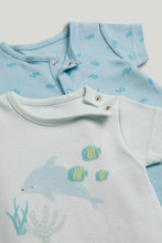 
                        
                          Load image into Gallery viewer, Mothercare 2 Pack Ocean Rompers
                        
                      