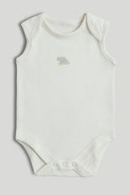 
                        
                          Load image into Gallery viewer, Mothercare 5 Pack Elephant Sleeveless Bodysuits
                        
                      
