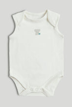 
                        
                          Load image into Gallery viewer, Mothercare 5 Pack Elephant Sleeveless Bodysuits
                        
                      