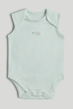 
                        
                          Load image into Gallery viewer, Mothercare 5 Pack Elephant Sleeveless Bodysuits
                        
                      