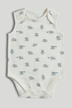 
                        
                          Load image into Gallery viewer, Mothercare 5 Pack Elephant Sleeveless Bodysuits
                        
                      