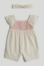 
                        
                          Load image into Gallery viewer, Mothercare Pink Romper and Headband Outfit
                        
                      