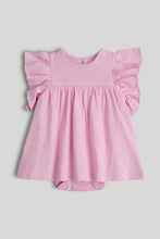 
                        
                          Load image into Gallery viewer, Mothercare Pink Romper Dress
                        
                      