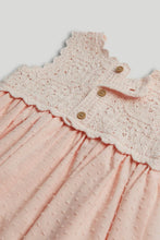 
                        
                          Load image into Gallery viewer, Mothercare Pink Crochet Dress and Knickers Outfit
                        
                      