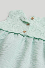
                        
                          Load image into Gallery viewer, Mothercare Mint Crochet Bibshorts and Bodysuit Outfit
                        
                      