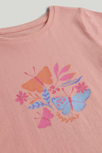 
                        
                          Load image into Gallery viewer, Mothercare Pink Butterfly T-Shirt
                        
                      