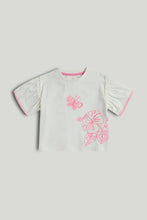 
                        
                          Load image into Gallery viewer, Mothercare Butterfly Textured T-Shirt
                        
                      