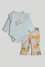 
                        
                          Load image into Gallery viewer, Mothercare Bodysuit and Floral Leggings Outfit
                        
                      