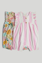 
                        
                          Load image into Gallery viewer, Mothercare 2 Pack Frill Rompers
                        
                      