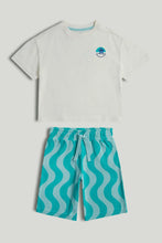 
                        
                          Load image into Gallery viewer, Mothercare Beach Life T-Shirt and Shorts Outfit
                        
                      