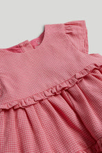 
                        
                          Load image into Gallery viewer, Mothercare Pink Gingham Dress and Knickers Outfit
                        
                      