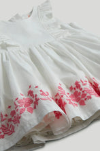 
                        
                          Load image into Gallery viewer, Mothercare White Dress, Knickers and Hat Outfit
                        
                      