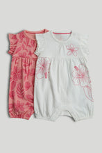 
                        
                          Load image into Gallery viewer, Mothercare 2 Pack Flower Rompers
                        
                      