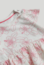 
                        
                          Load image into Gallery viewer, Mothercare White Floral Romper Dress
                        
                      