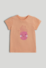 
                        
                          Load image into Gallery viewer, Mothercare Peach Pineapple T-Shirt
                        
                      