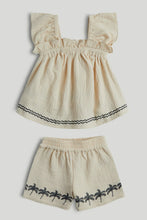 
                        
                          Load image into Gallery viewer, Mothercare Double Gauze Top and Shorts Outfit
                        
                      