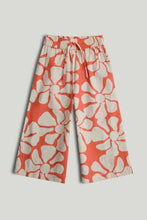 
                        
                          Load image into Gallery viewer, Mothercare Coral Flower Wide Leg Trousers
                        
                      