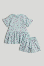
                        
                          Load image into Gallery viewer, Mothercare Floral T-Shirt and Shorts Outfit
                        
                      
