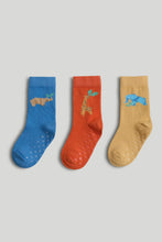 
                        
                          將圖片載入圖庫檢視器 Mothercare 3 Pack Safari Slip-Resist Socks
                        
                      