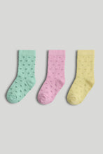 
                        
                          Load image into Gallery viewer, Mothercare 3 Pack Heart Socks
                        
                      